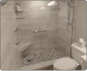 Modern bathroom with elegant fixtures